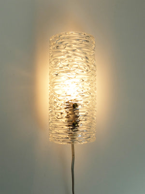 Swedish Glass Wall Light Model 8493 by Carl Fagerlund for Orrefors, 1960s