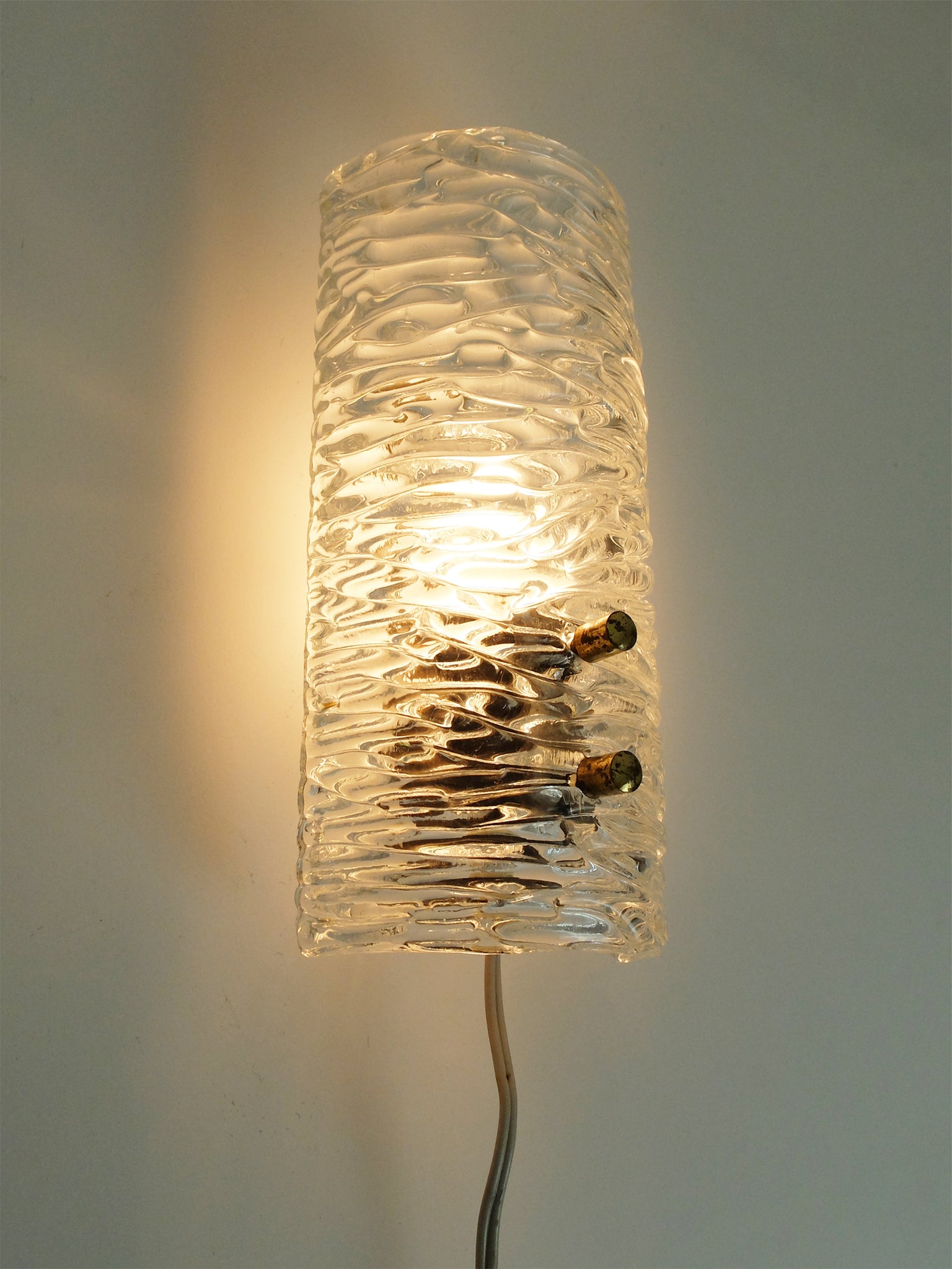 Swedish Glass Wall Light Model 8493 by Carl Fagerlund for Orrefors, 1960s