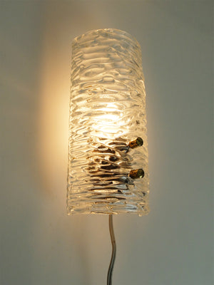 Swedish Glass Wall Light Model 8493 by Carl Fagerlund for Orrefors, 1960s