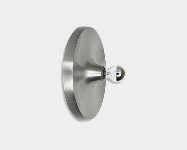 Mid-Century Brushed Aluminium Sconce from Les Arcs Station by Charlotte Perriand