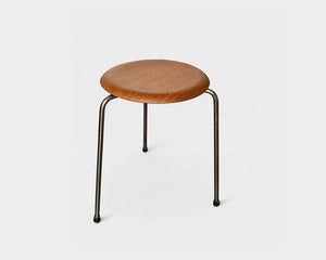 Dot stool by Arne Jacobsen for Fritz Hansen in Teak, 1965