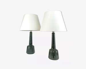 Pair Ceramic Table Lamps by Esben Klint for Le Klint / Palshus, Denmark