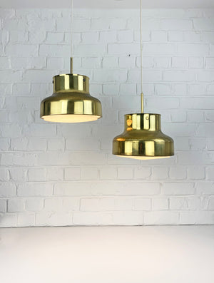 Bumling Pendant Lamps in Brass by Anders Pehrson for Ateljé Lyktan, 1960s, Set of 2