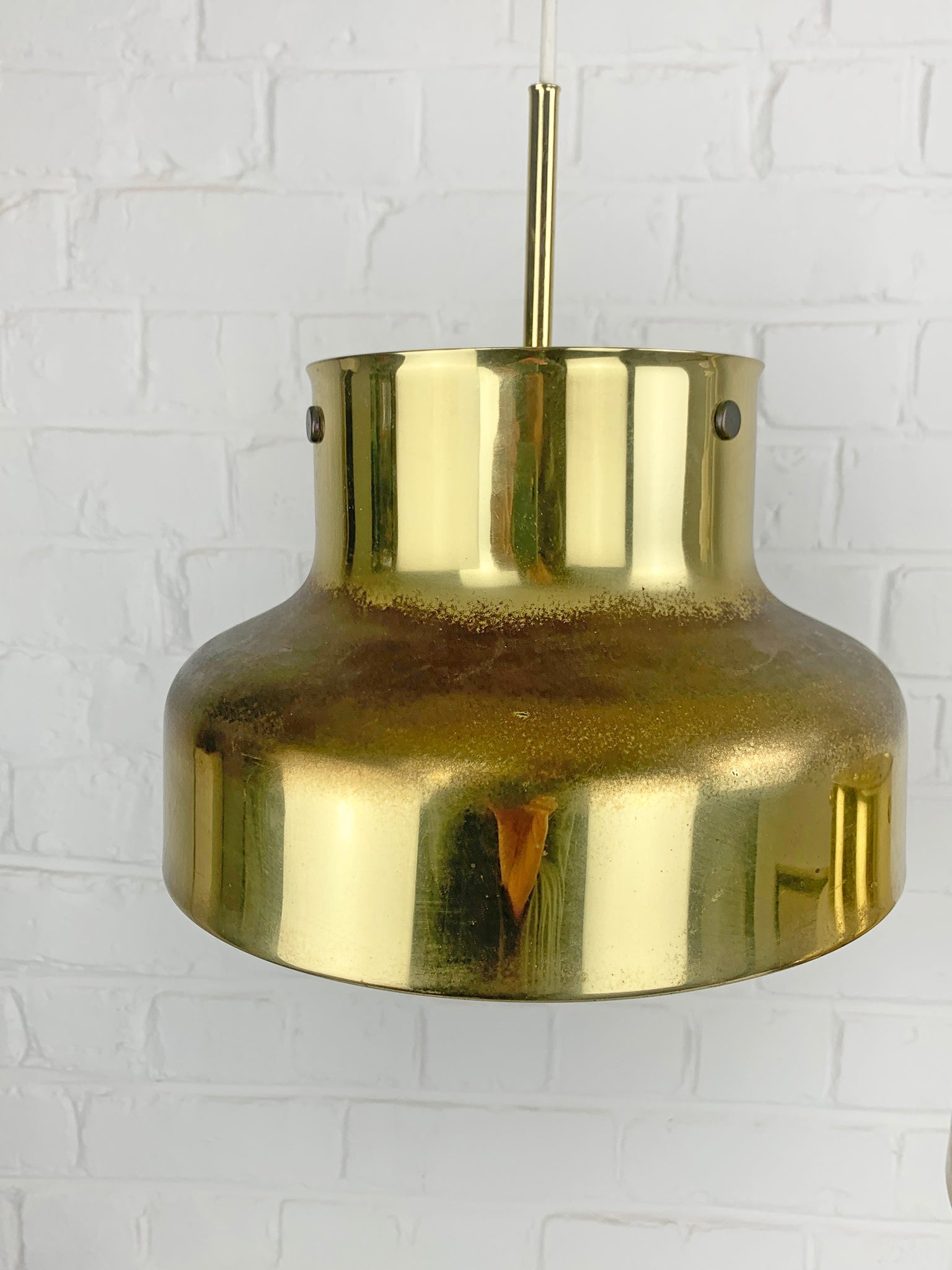 Bumling Pendant Lamps in Brass by Anders Pehrson for Ateljé Lyktan, 1960s, Set of 2