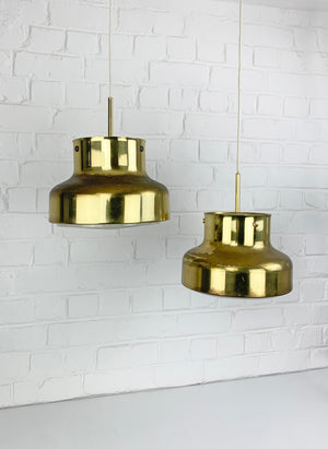 Bumling Pendant Lamps in Brass by Anders Pehrson for Ateljé Lyktan, 1960s, Set of 2