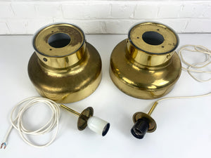 Bumling Pendant Lamps in Brass by Anders Pehrson for Ateljé Lyktan, 1960s, Set of 2