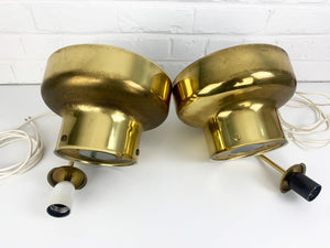 Bumling Pendant Lamps in Brass by Anders Pehrson for Ateljé Lyktan, 1960s, Set of 2