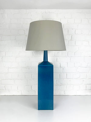 Blue ceramic Le Klint floor lamp Model no. 357 glazed stoneware Denmark