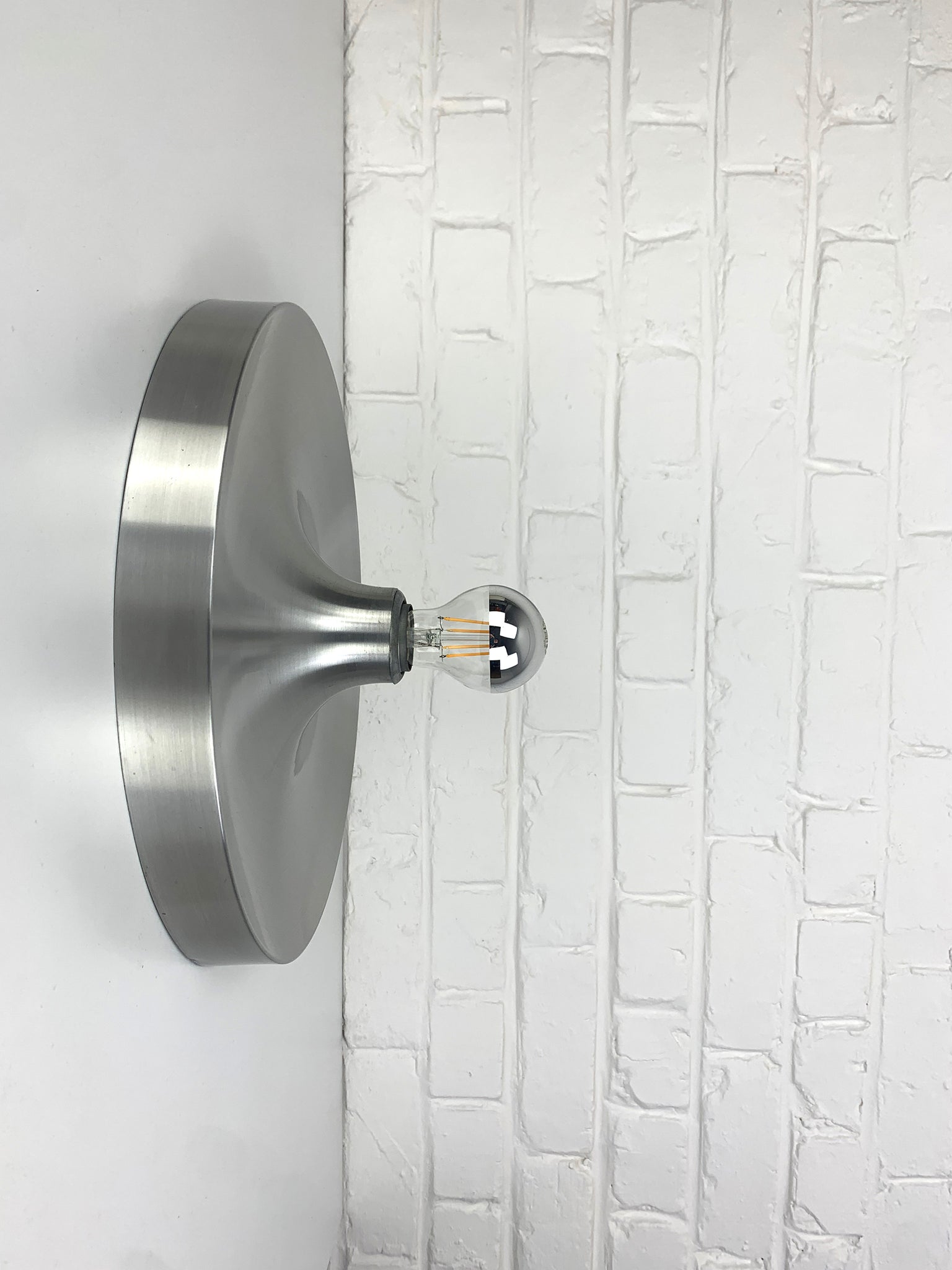 Mid-Century Brushed Aluminium Sconce by Charlotte Perriand, Les Arcs Station