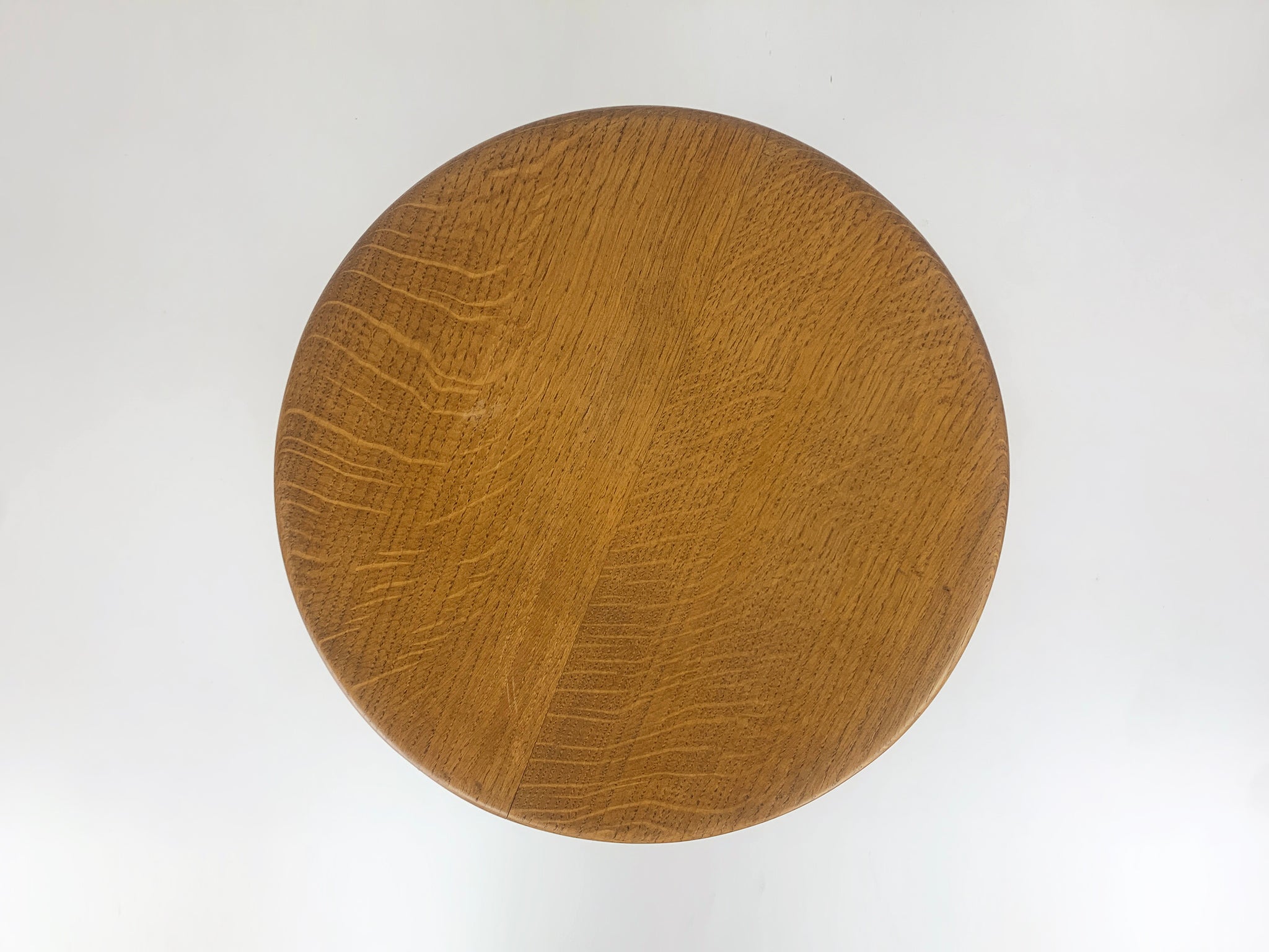 Mid-Century Low Berger Stool in Oak Charlotte Perriand Steph Simon Paris, 1950s