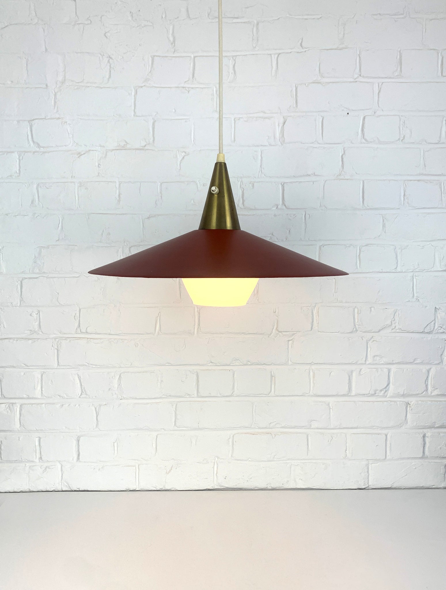 Scandinavian Pendant Lamp by Bent Karlby for Lyfa, Denmark, 1960s