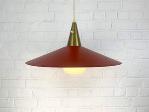 Scandinavian Pendant Lamp by Bent Karlby for Lyfa, Denmark, 1960s