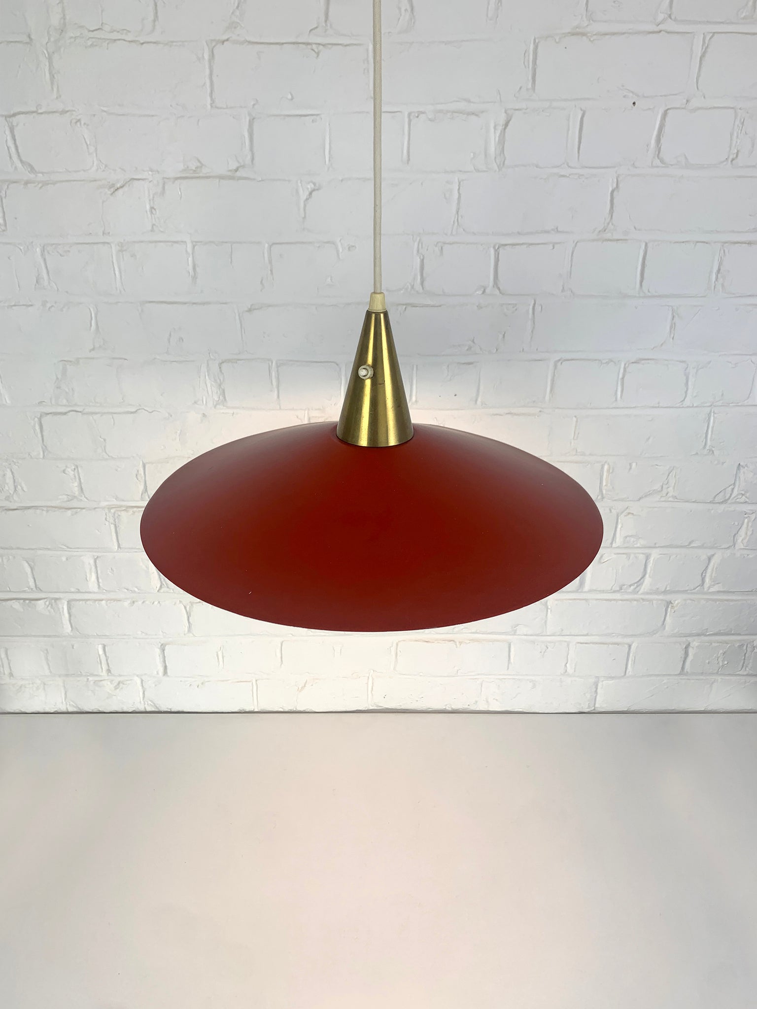 Scandinavian Pendant Lamp by Bent Karlby for Lyfa, Denmark, 1960s