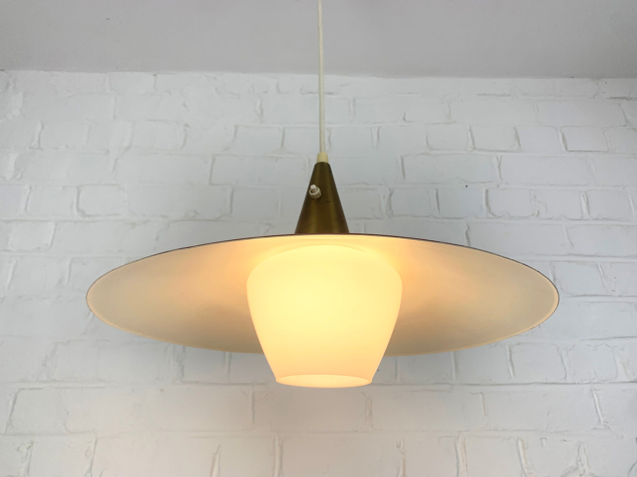 Scandinavian Pendant Lamp by Bent Karlby for Lyfa, Denmark, 1960s