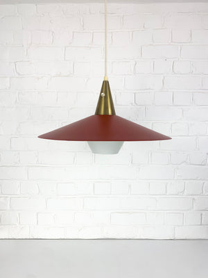 Scandinavian Pendant Lamp by Bent Karlby for Lyfa, Denmark, 1960s