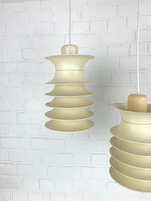 Set of 3 Scandinavian Space Age pendants by Strini, Denmark