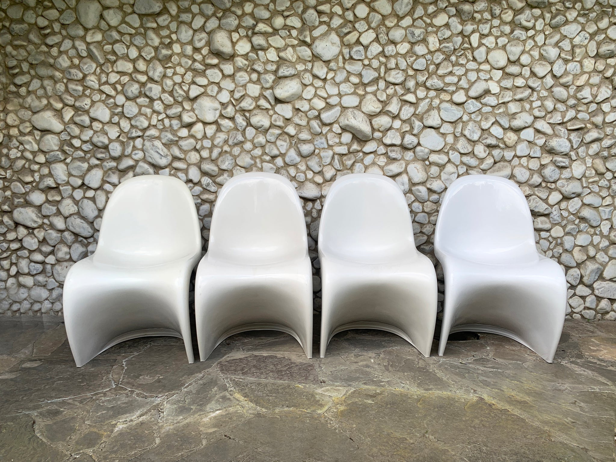 S Chairs by Verner Panton for Herman Miller, 1970s, Set of 4