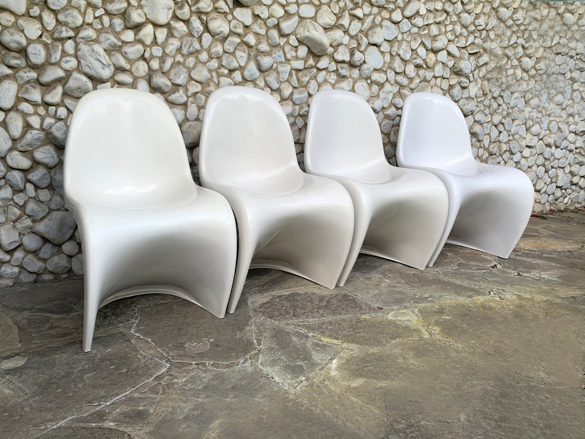 S Chairs by Verner Panton for Herman Miller, 1970s, Set of 4