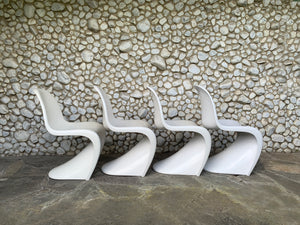 S Chairs by Verner Panton for Herman Miller, 1970s, Set of 4