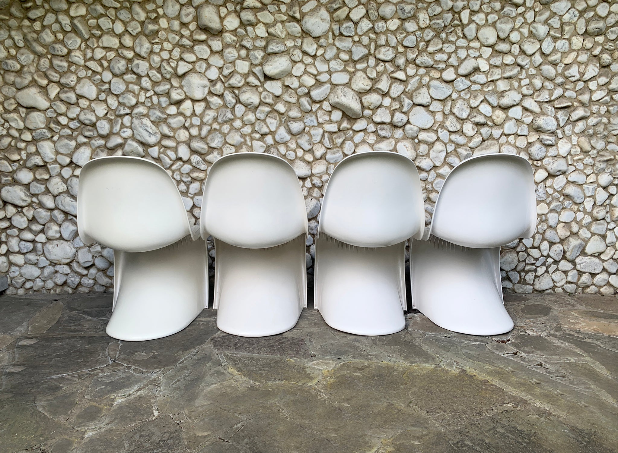 S Chairs by Verner Panton for Herman Miller, 1970s, Set of 4