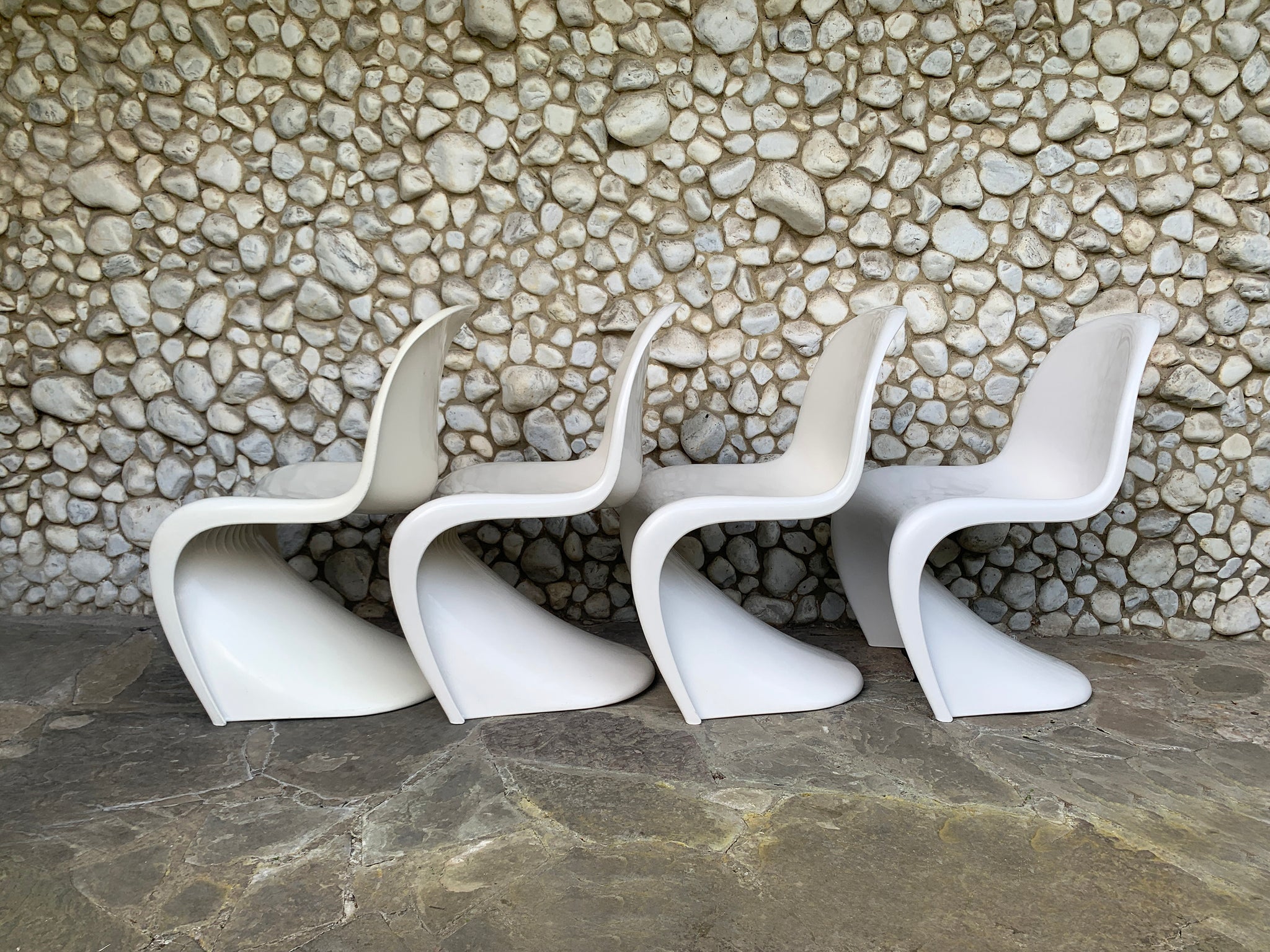 S Chairs by Verner Panton for Herman Miller, 1970s, Set of 4