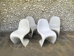 S Chairs by Verner Panton for Herman Miller, 1970s, Set of 4