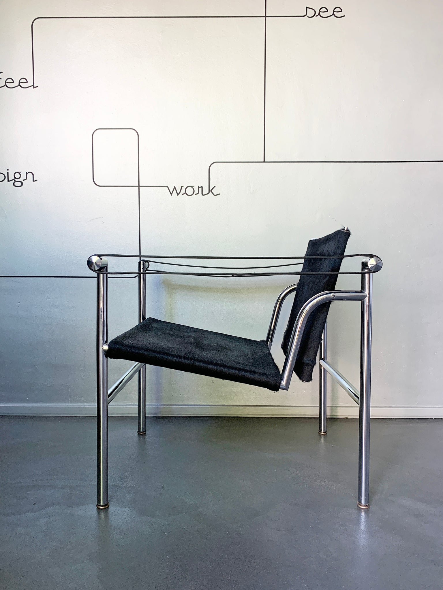 Early LC1 Chair by Le Corbusier, Pierre Jeanneret and Charlotte Perriand for Cassina, 1960s