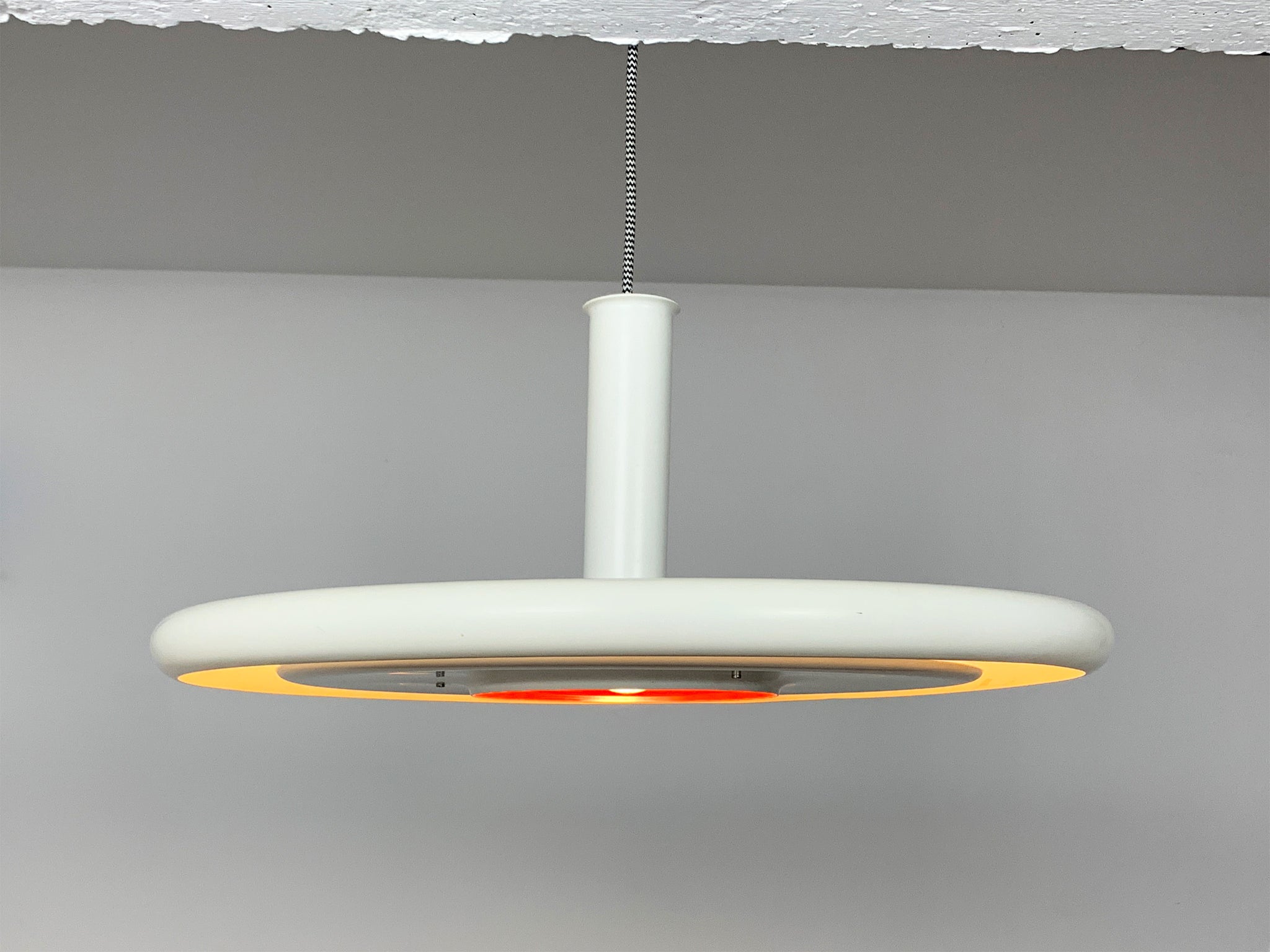 Huge Space-Age Optima Pendant lamp, Hans Due for Fog & Morup, Denmark, 1970s