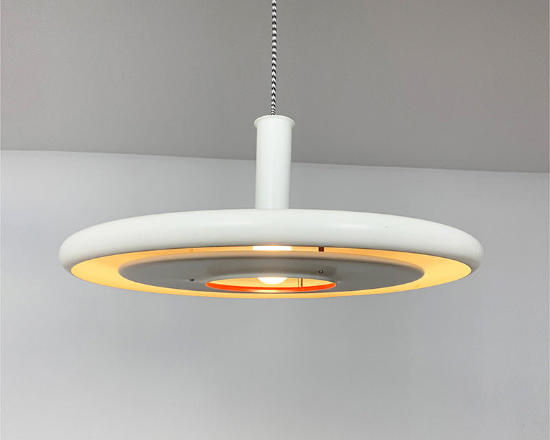 Huge Space-Age Optima Pendant lamp, Hans Due for Fog & Morup, Denmark, 1970s