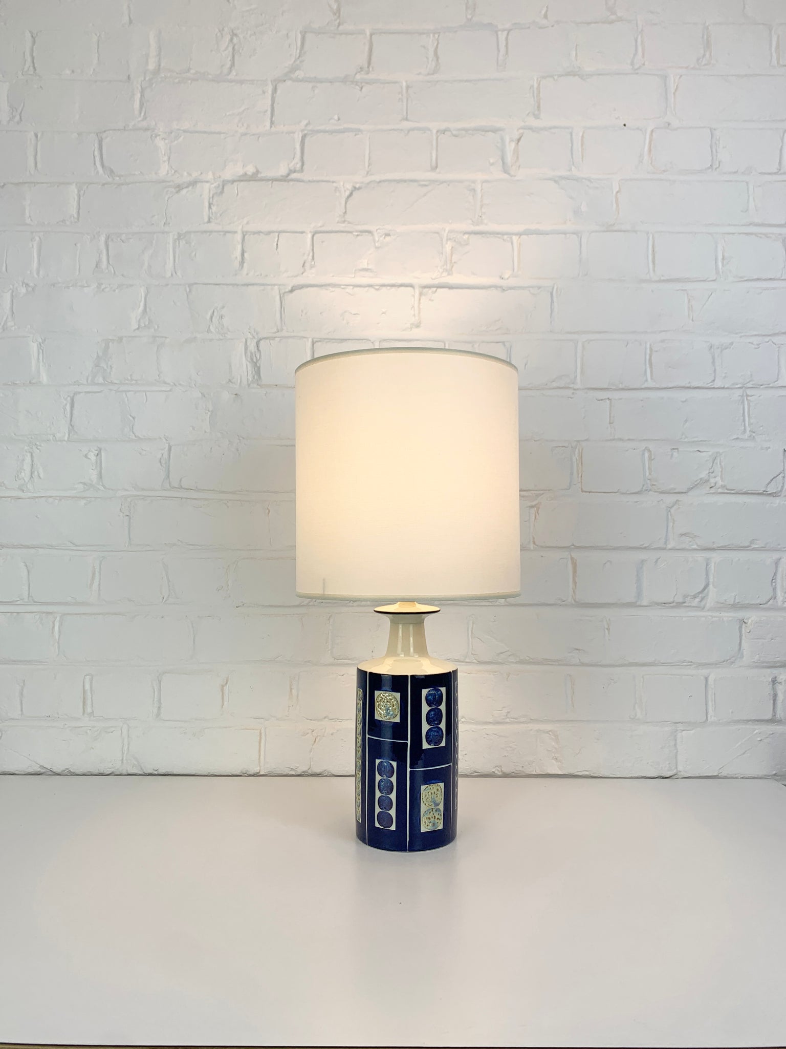 Danish Ceramic Table Lamp Inge-Lise Koefoed for Royal Copenhagen / Fog & Mørup, 1960s