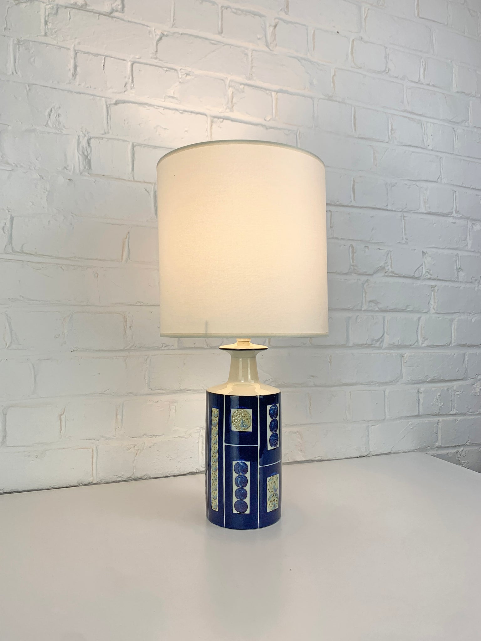 Danish Ceramic Table Lamp Inge-Lise Koefoed for Royal Copenhagen / Fog & Mørup, 1960s