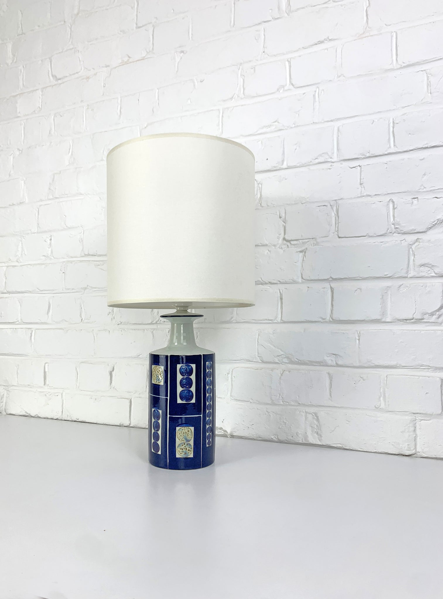 Danish Ceramic Table Lamp Inge-Lise Koefoed for Royal Copenhagen / Fog & Mørup, 1960s