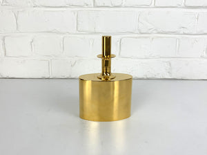 Decanter / Flask in 23 carat gold plated brass Pierre Forssell for Skultuna, 1960s