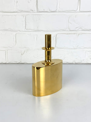 Decanter / Flask in 23 carat gold plated brass Pierre Forssell for Skultuna, 1960s