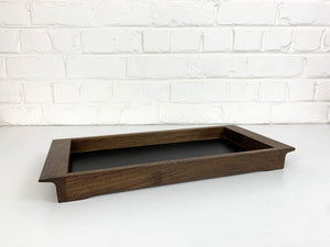 Modernist Serving tray in Wengé wood, Henning Seidelin for Voss, Denmark, 1960s