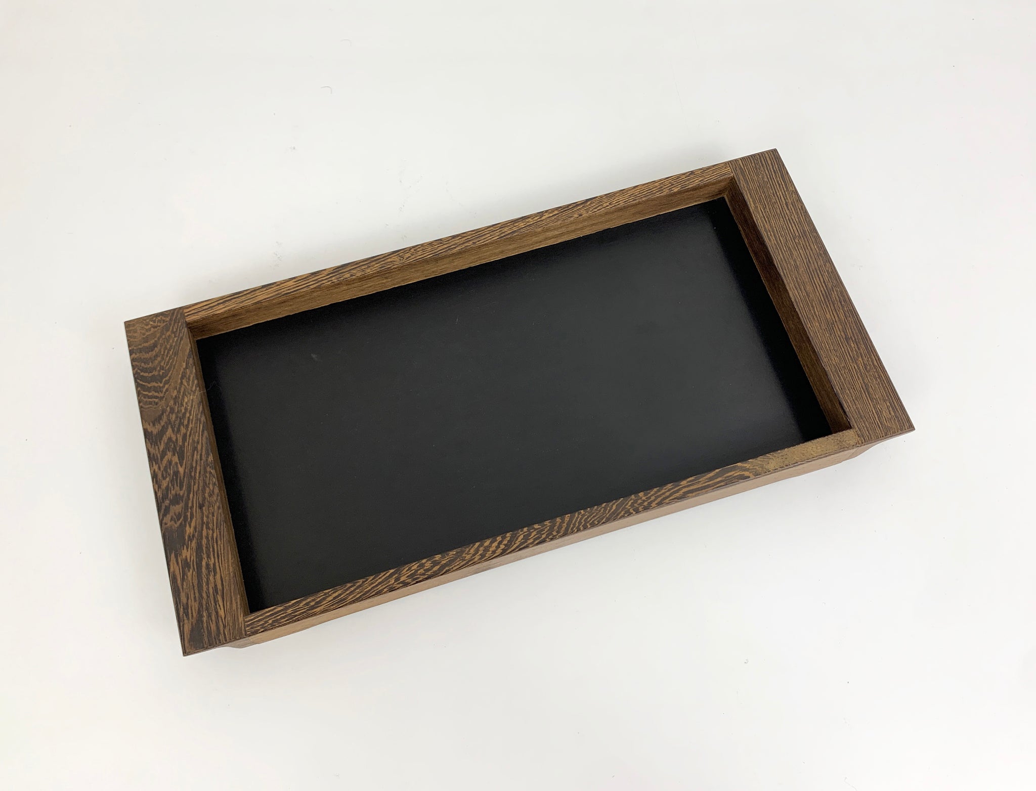 Modernist Serving tray in Wengé wood, Henning Seidelin for Voss, Denmark, 1960s