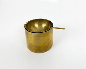 Brass Ashtray by Arne Jacobsen for SAS Hotel, Stelton, Cylinda-Line, 1960s