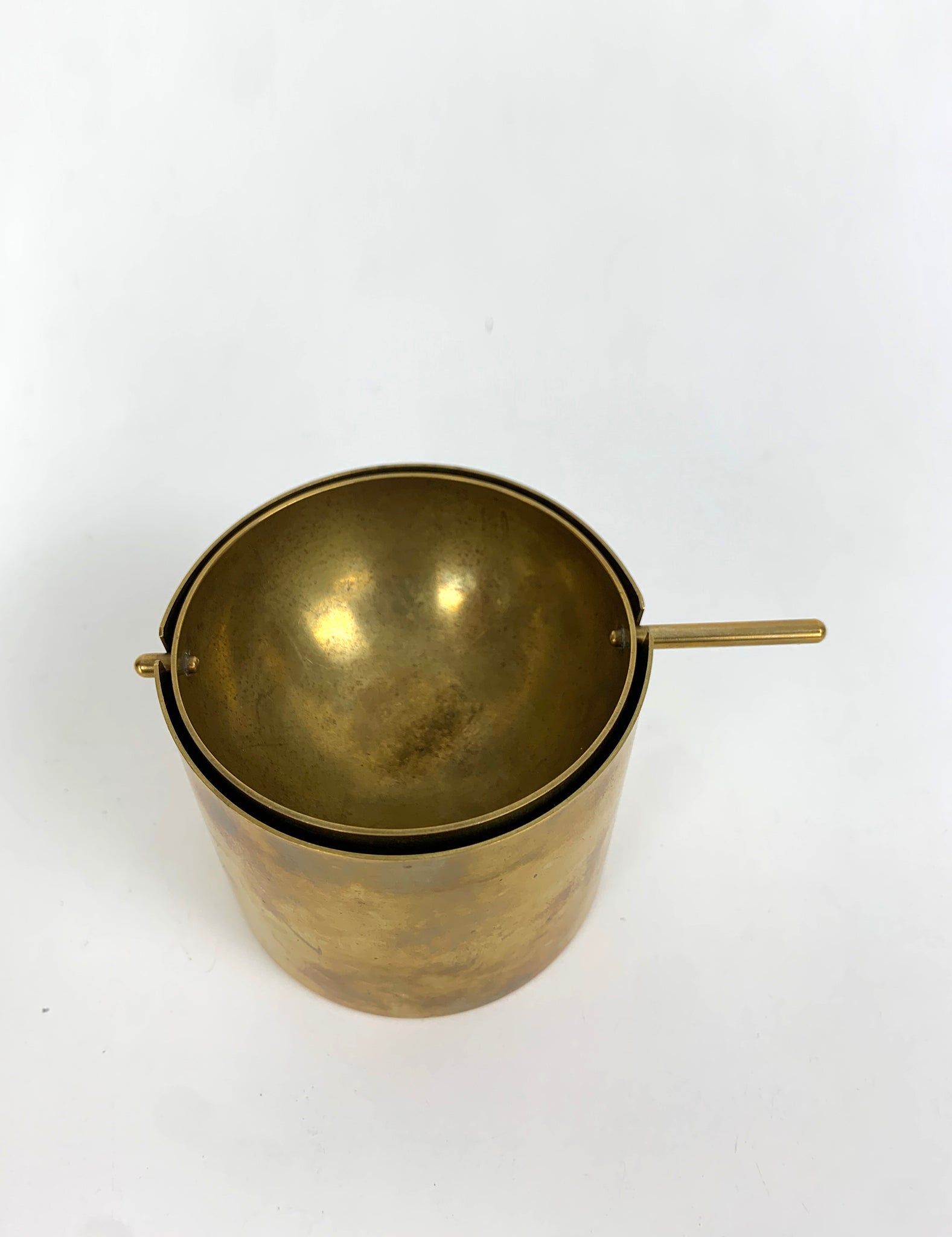 Brass Ashtray by Arne Jacobsen for SAS Hotel, Stelton, Cylinda-Line, 1960s