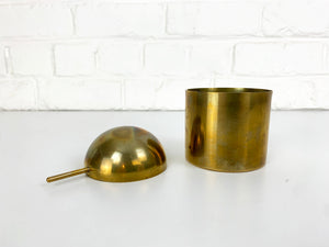 Brass Ashtray by Arne Jacobsen for SAS Hotel, Stelton, Cylinda-Line, 1960s