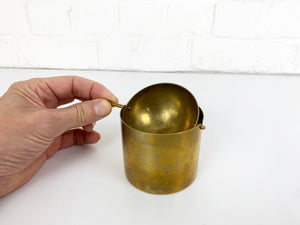 Brass Ashtray by Arne Jacobsen for SAS Hotel, Stelton, Cylinda-Line, 1960s