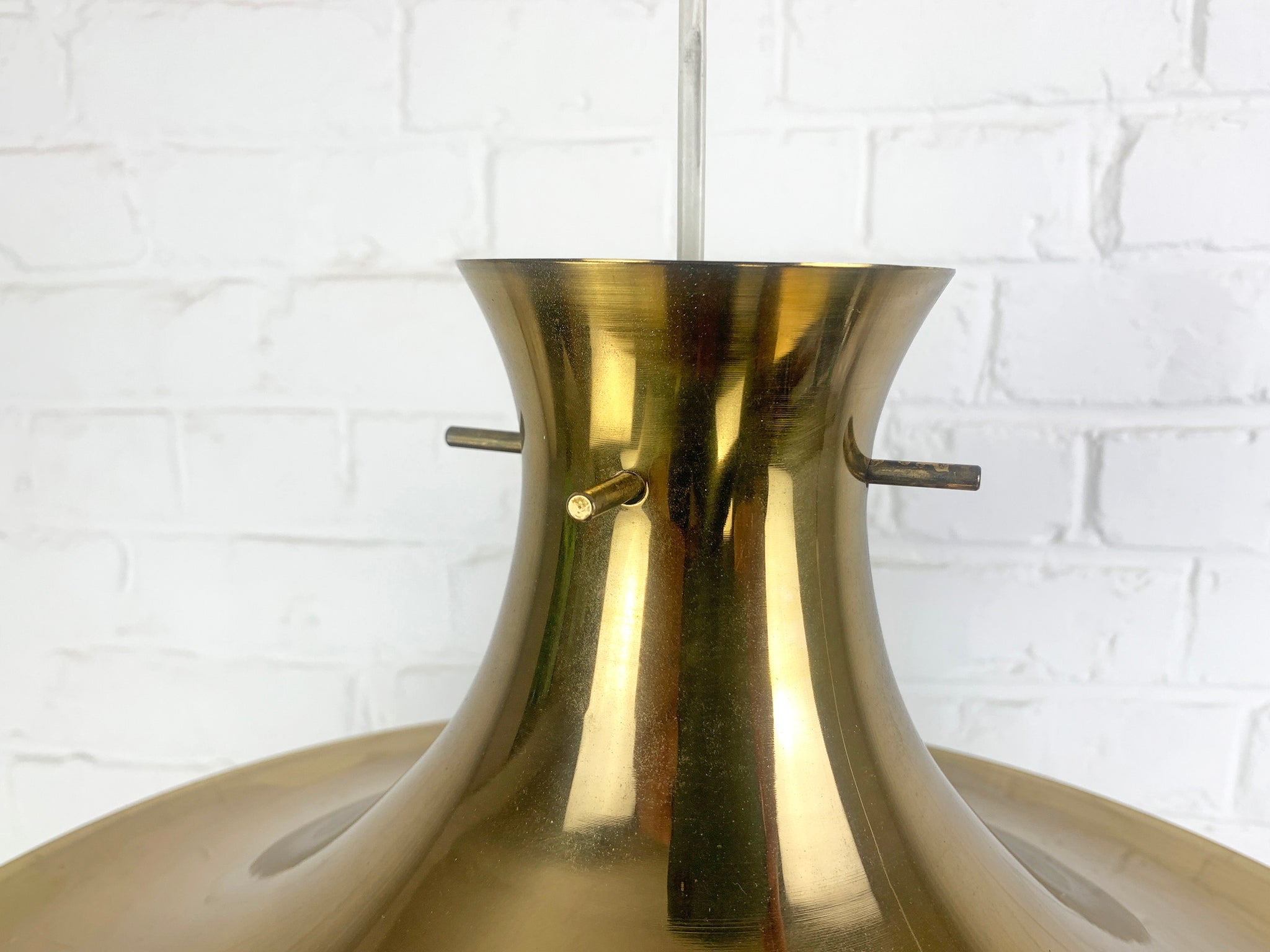 Swedish Pendant lamp in Brass by Rex Lennart for Ikea, 1972