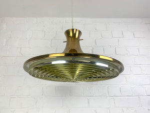 Swedish Pendant lamp in Brass by Rex Lennart for Ikea, 1972