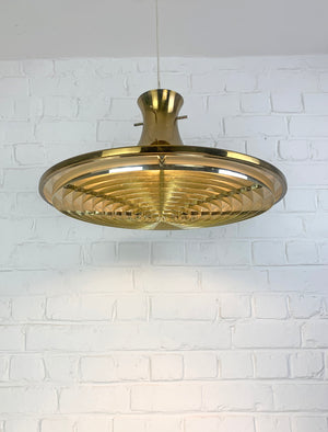 Swedish Pendant lamp in Brass by Rex Lennart for Ikea, 1972