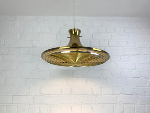 Swedish Pendant lamp in Brass by Rex Lennart for Ikea, 1972