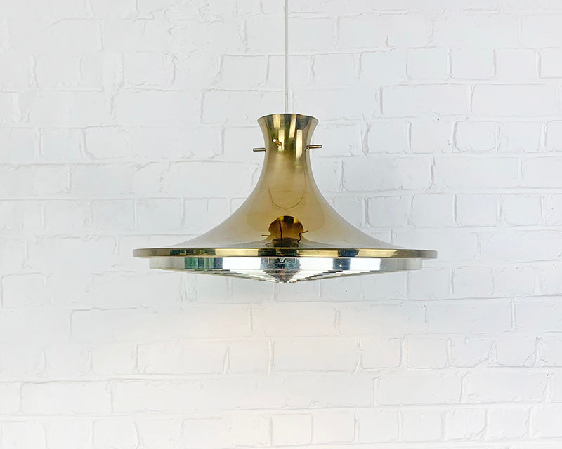 Swedish Pendant lamp in Brass by Rex Lennart for Ikea, 1972