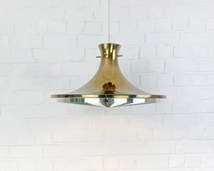 Swedish Pendant lamp in Brass by Rex Lennart for Ikea, 1972