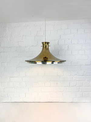 Swedish Pendant lamp in Brass by Rex Lennart for Ikea, 1972