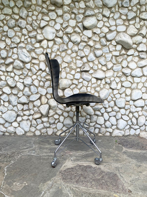 Adjustable Swivel Chair 3117 by Arne Jacobsen for Fritz Hansen, 1960s