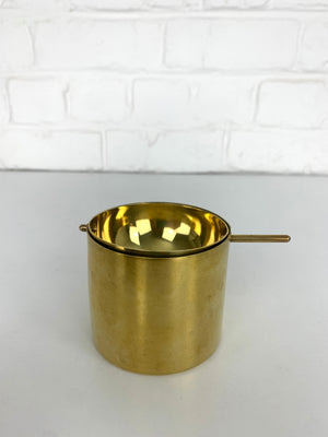 Brass Ashtray by Arne Jacobsen for SAS Hotel by Stelton, Cylinda-Line, 1960s