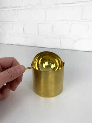 Brass Ashtray by Arne Jacobsen for SAS Hotel by Stelton, Cylinda-Line, 1960s